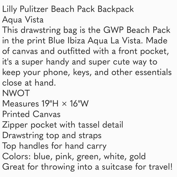 Lilly Pulitzer Beach bag - Picture 9 of 9
